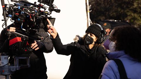 DP Eve Cohen on set of “The Other Zoey"