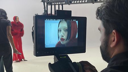 Kim Shui 2024 Fall Winter Campaign Director's Monitor