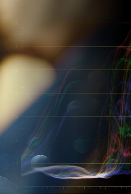 a blurry image and scopes fusing together