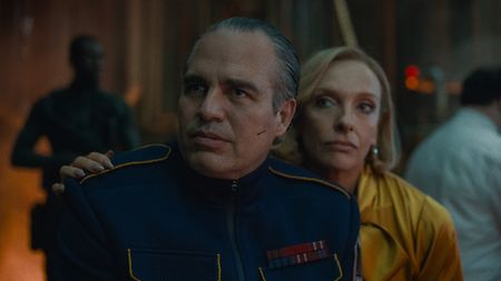 “Mickey 17”: Kenneth Marshall (Mark Ruffalo) is a comical yet cruel leader intent on creating a ‘pure’ colony on the icy planet of Niflheim.