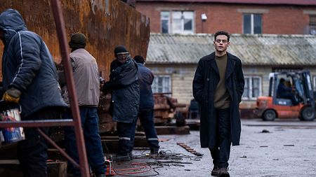 Rami Malek plays CIA cryptographer Charlie Heller in “The Amateur,” directed by James Hawes and shot by Martin Ruhe ASC.