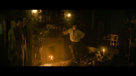 Light sources were either candlelight or oil lamps, so colors naturally leant towards a warmer palette.